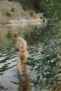 Anders Zorn huttrande flicka oil painting reproduction